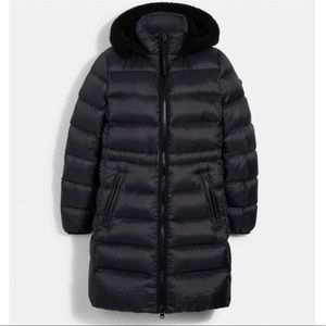 Coach down puffer jacket long